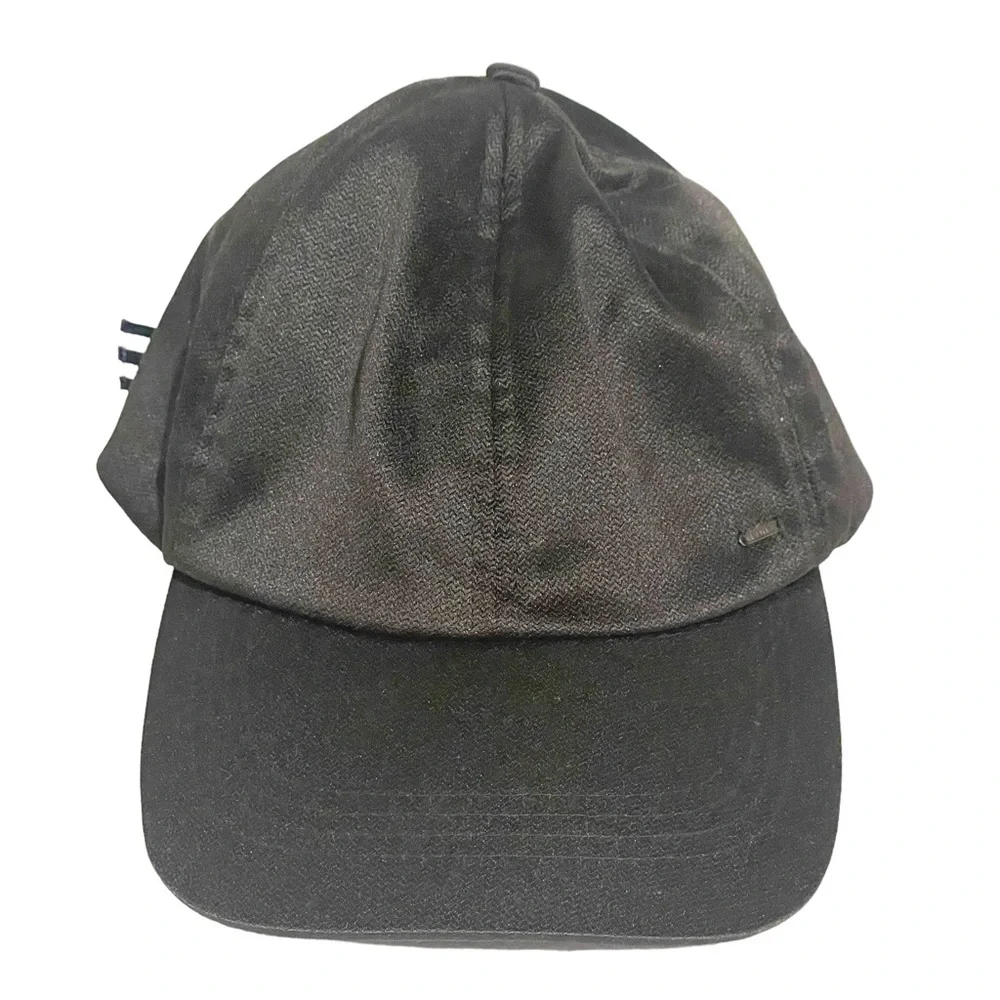Nautica Womens One Size Black Satin Baseball Cap Hat
